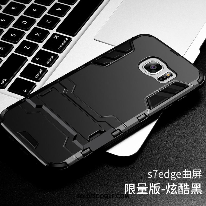 Coque Samsung Galaxy S7 Edge Silicone Difficile Étoile Protection Étui Pas Cher