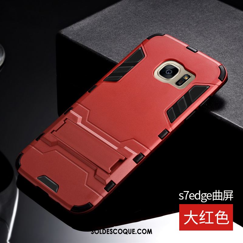 Coque Samsung Galaxy S7 Edge Silicone Difficile Étoile Protection Étui Pas Cher