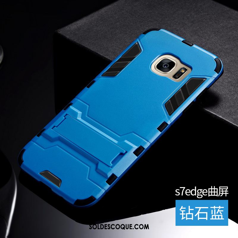 Coque Samsung Galaxy S7 Edge Silicone Difficile Étoile Protection Étui Pas Cher