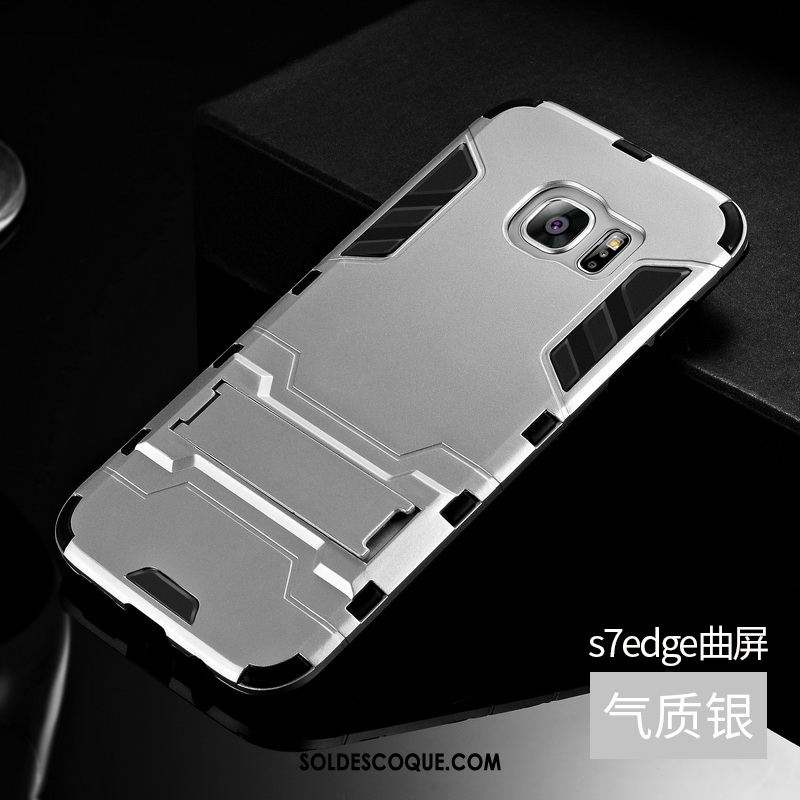 Coque Samsung Galaxy S7 Edge Silicone Difficile Étoile Protection Étui Pas Cher