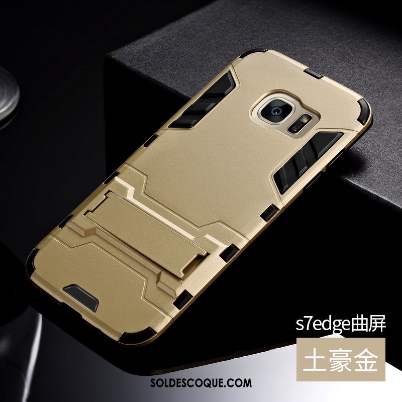 Coque Samsung Galaxy S7 Edge Silicone Difficile Étoile Protection Étui Pas Cher