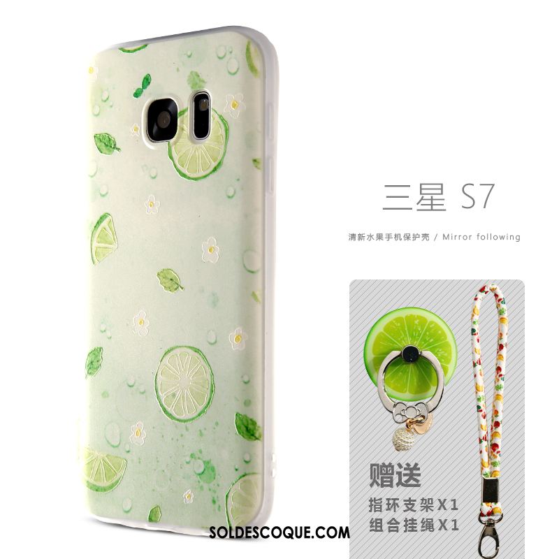 Coque Samsung Galaxy S7 Edge Tendance Téléphone Portable Transparent Silicone Peinture Soldes
