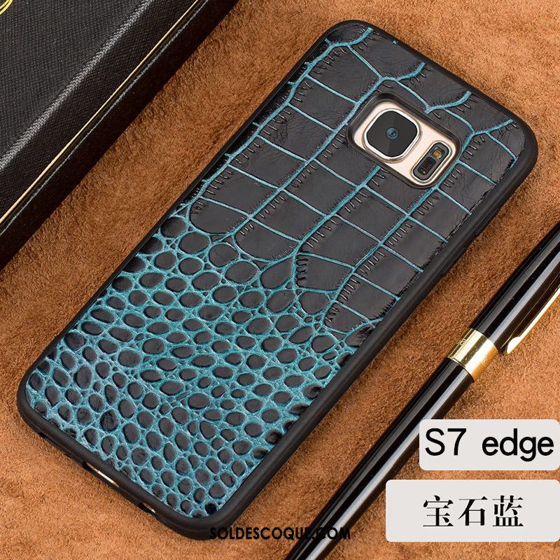 Coque Samsung Galaxy S7 Edge Très Mince Refroidissement Étui En Cuir Nouveau Étoile En Ligne