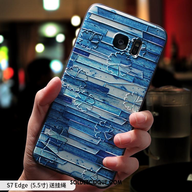 Coque Samsung Galaxy S7 Edge Téléphone Portable Personnalité Étoile Silicone Tout Compris Pas Cher