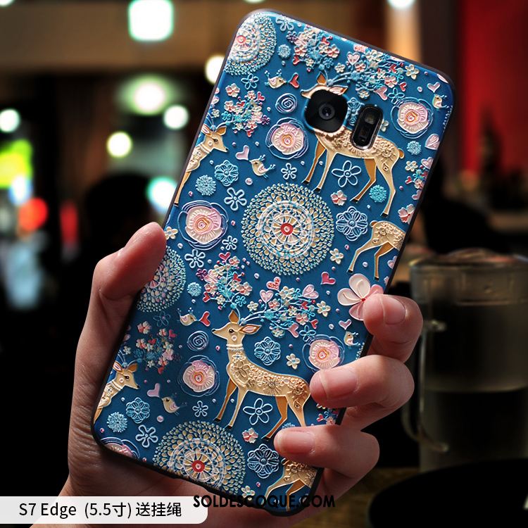 Coque Samsung Galaxy S7 Edge Téléphone Portable Personnalité Étoile Silicone Tout Compris Pas Cher