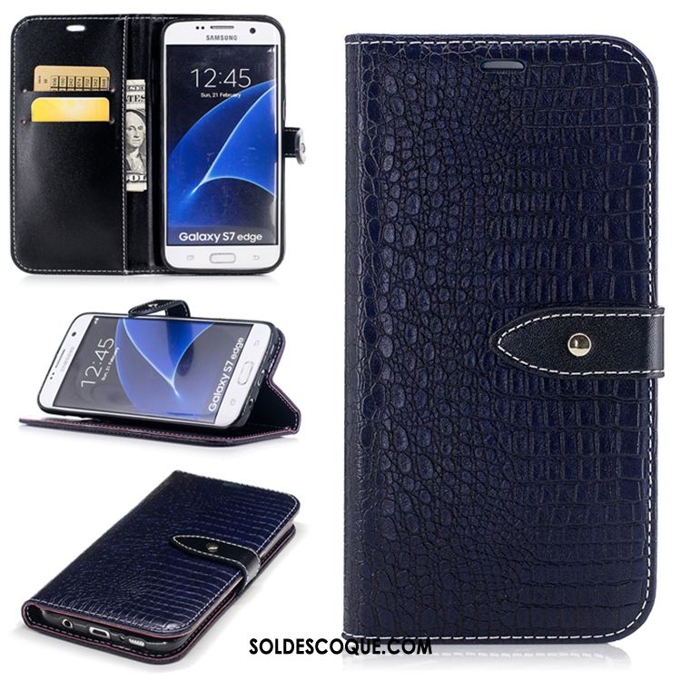 Coque Samsung Galaxy S7 Edge Étoile Carte Portefeuille Protection Incassable Soldes