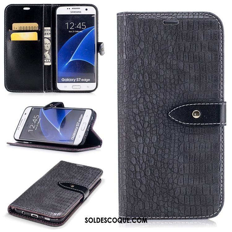 Coque Samsung Galaxy S7 Edge Étoile Carte Portefeuille Protection Incassable Soldes