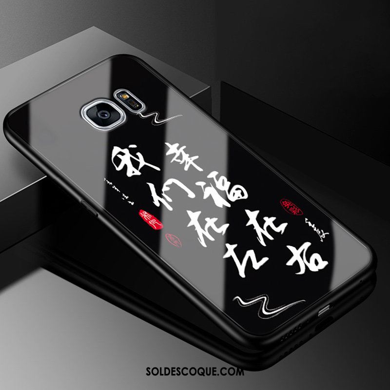 Coque Samsung Galaxy S7 Edge Étoile Incassable Noir Protection Tout Compris Pas Cher