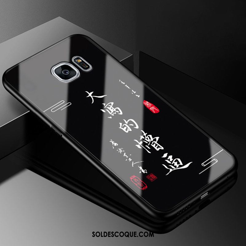 Coque Samsung Galaxy S7 Edge Étoile Incassable Noir Protection Tout Compris Pas Cher