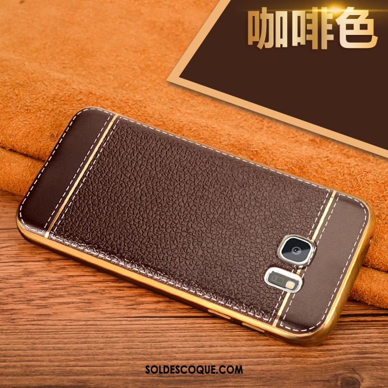 Coque Samsung Galaxy S7 Edge Étoile Marron Étui Fluide Doux Incassable France