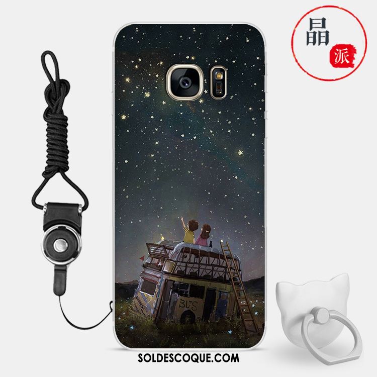 Coque Samsung Galaxy S7 Incassable Dessin Animé Téléphone Portable Étoile Personnalité Soldes