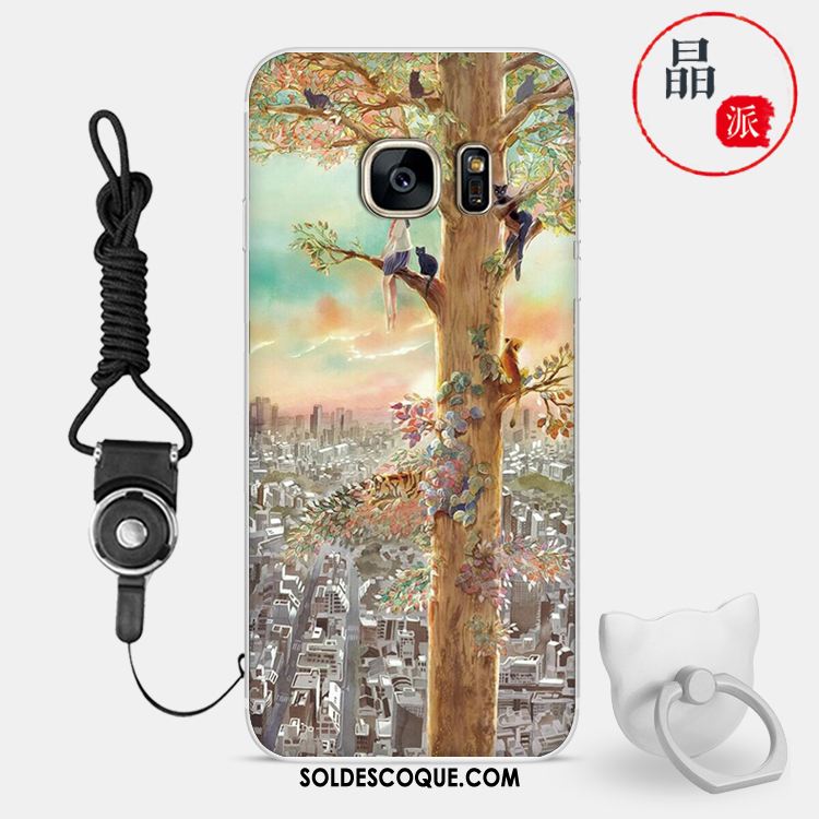 Coque Samsung Galaxy S7 Incassable Dessin Animé Téléphone Portable Étoile Personnalité Soldes