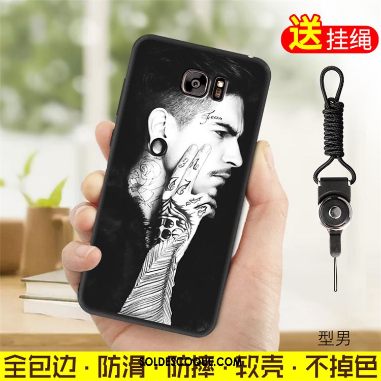 Coque Samsung Galaxy S7 Protection Téléphone Portable Anneau Noir Étoile Pas Cher