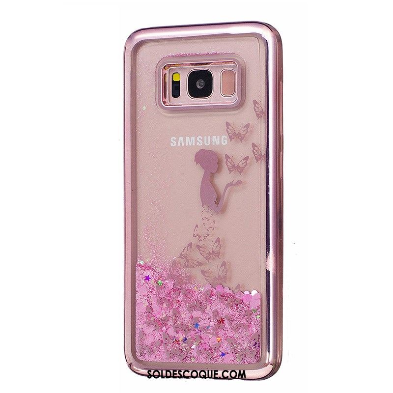 Coque Samsung Galaxy S7 Protection Étoile Étui Rose Téléphone Portable Soldes