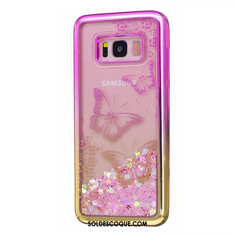 Coque Samsung Galaxy S7 Protection Étoile Étui Rose Téléphone Portable Soldes