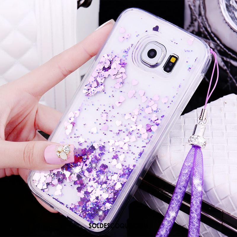 Coque Samsung Galaxy S7 Silicone Protection Étoile Cou Suspendu Incruster Strass Soldes