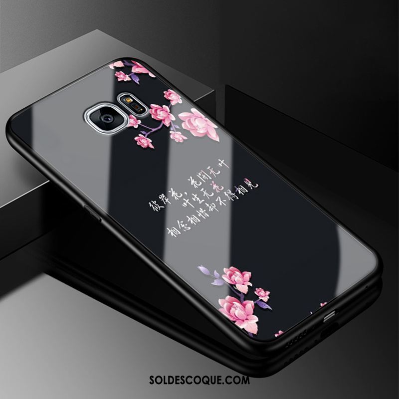 Coque Samsung Galaxy S7 Tout Compris Charmant Fluide Doux Rose Protection Soldes