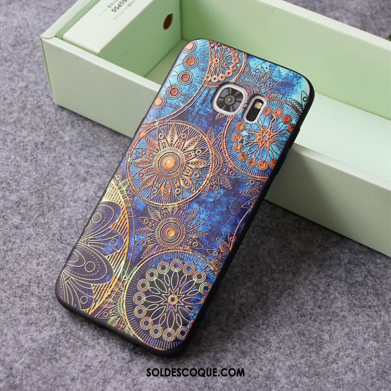 Coque Samsung Galaxy S7 Tout Compris Gaufrage Étui Étoile Tendance En Ligne