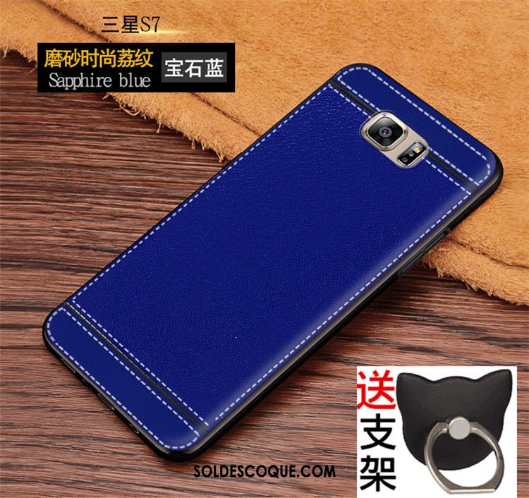 Coque Samsung Galaxy S7 Tout Compris Tendance Cuir Téléphone Portable Fluide Doux En Ligne