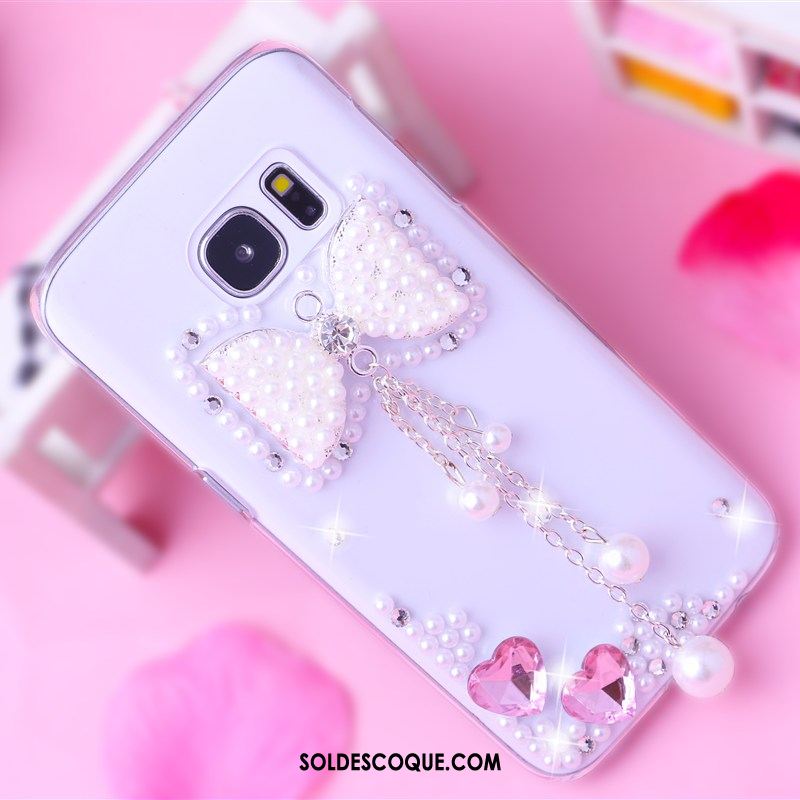 Coque Samsung Galaxy S7 Téléphone Portable Protection Étui Étoile Strass En Ligne