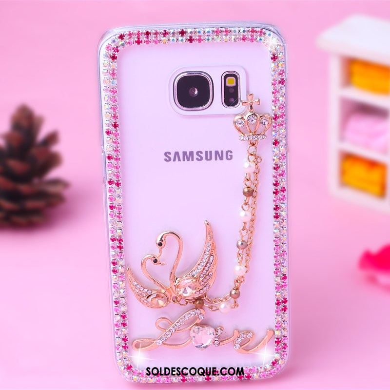 Coque Samsung Galaxy S7 Téléphone Portable Protection Étui Étoile Strass En Ligne