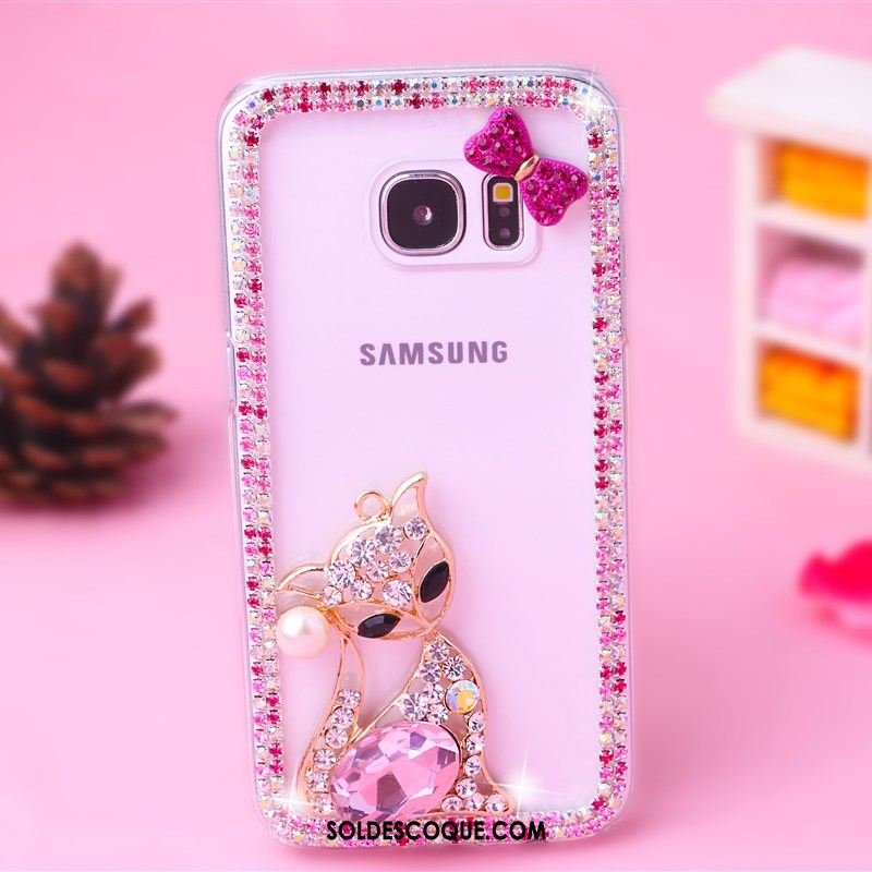 Coque Samsung Galaxy S7 Téléphone Portable Protection Étui Étoile Strass En Ligne