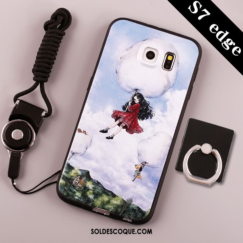 Coque Samsung Galaxy S7 Téléphone Portable Étoile Dessin Animé Protection Étui Pas Cher