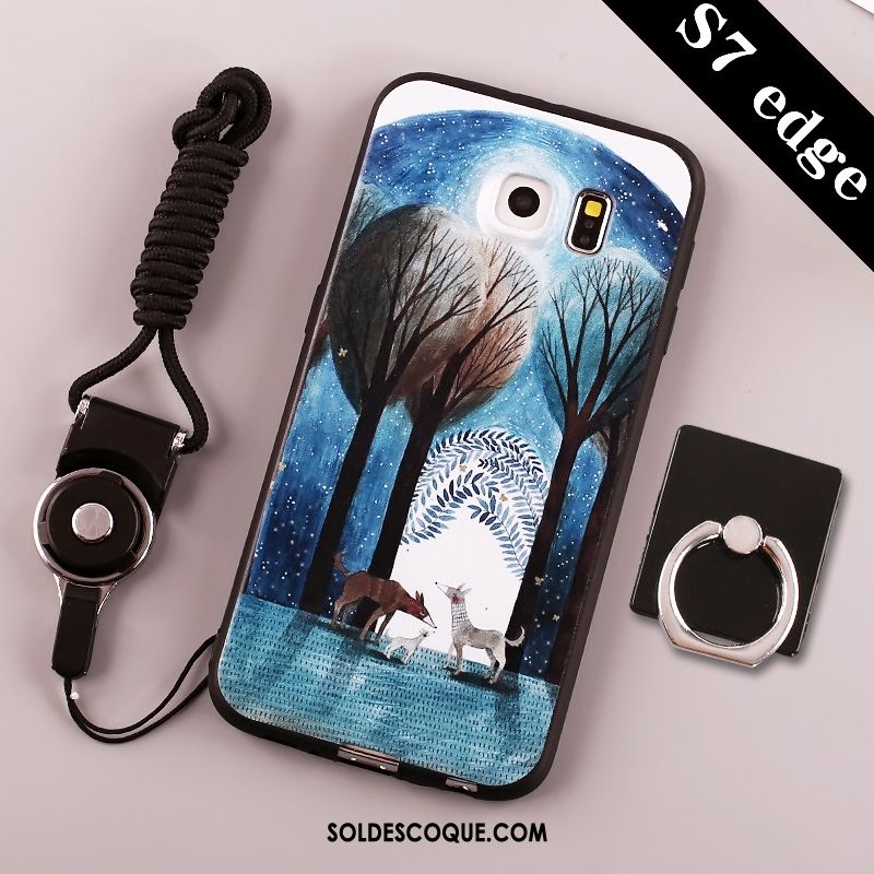 Coque Samsung Galaxy S7 Téléphone Portable Étoile Dessin Animé Protection Étui Pas Cher