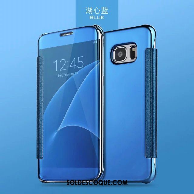 Coque Samsung Galaxy S7 Étoile Personnalité Clamshell Étui Miroir Pas Cher