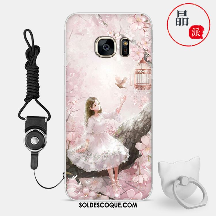 Coque Samsung Galaxy S7 Étoile Étui Créatif Fluide Doux Très Mince Soldes