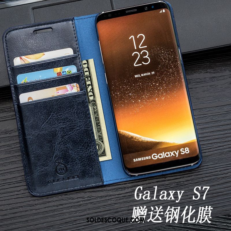 Coque Samsung Galaxy S7 Étui En Cuir Étoile Téléphone Portable En Vente
