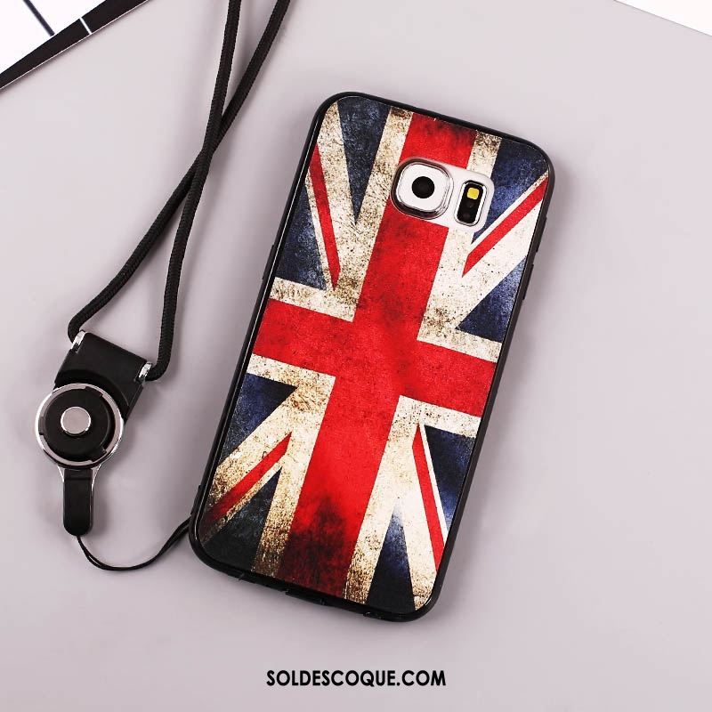 Coque Samsung Galaxy S7 Étui Téléphone Portable Noir Fluide Doux Protection Pas Cher