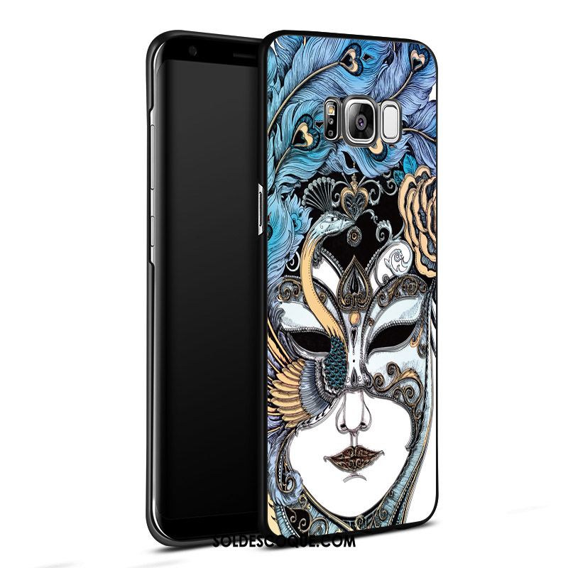 Coque Samsung Galaxy S8+ Bleu Gaufrage Protection Dimensionnel Étui En Ligne