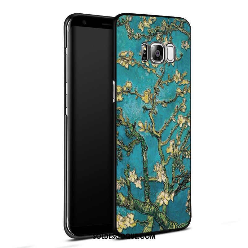 Coque Samsung Galaxy S8+ Bleu Gaufrage Protection Dimensionnel Étui En Ligne