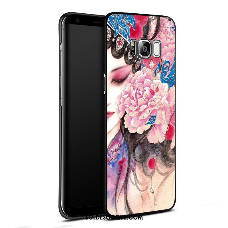 Coque Samsung Galaxy S8+ Bleu Gaufrage Protection Dimensionnel Étui En Ligne