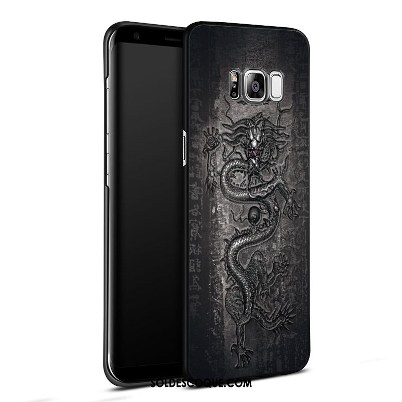 Coque Samsung Galaxy S8+ Bleu Gaufrage Protection Dimensionnel Étui En Ligne