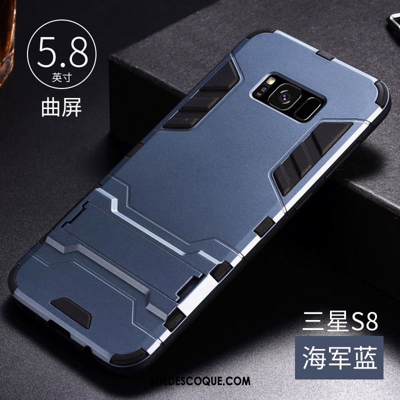 Coque Samsung Galaxy S8 Bleu Marque De Tendance Créatif Tout Compris Silicone Pas Cher