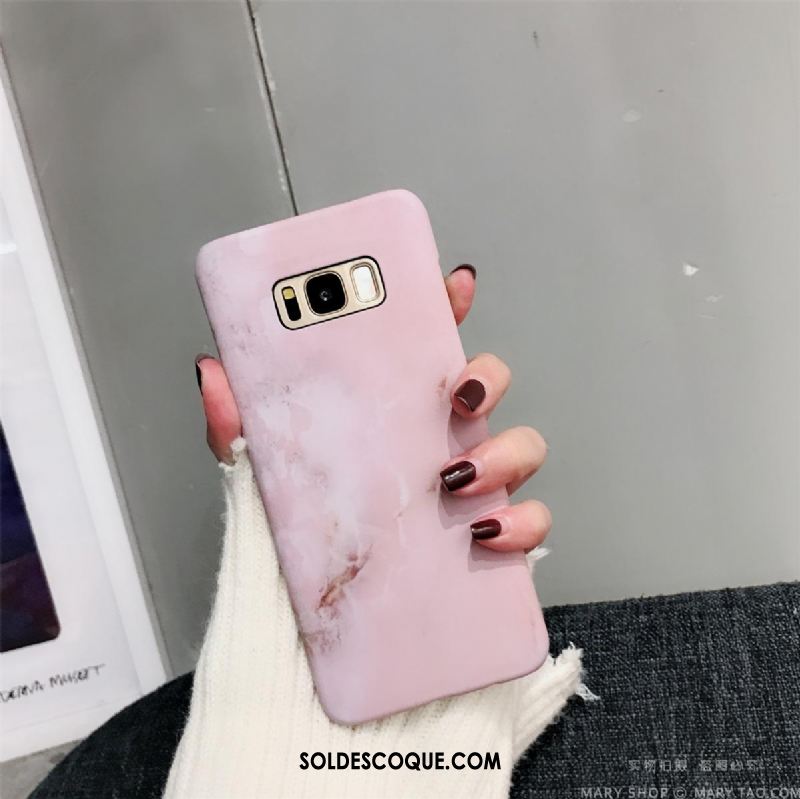 Coque Samsung Galaxy S8 Border Très Mince Rose Grand Étoile En Ligne