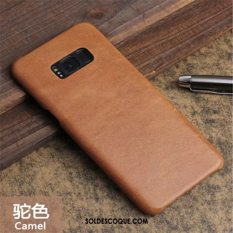 Coque Samsung Galaxy S8+ Cuir Téléphone Portable Créatif Délavé En Daim Étoile Pas Cher