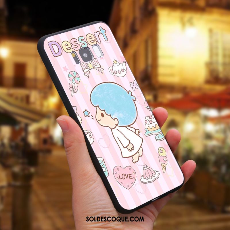 Coque Samsung Galaxy S8 Dessin Animé Étoile Téléphone Portable Rose Silicone Pas Cher