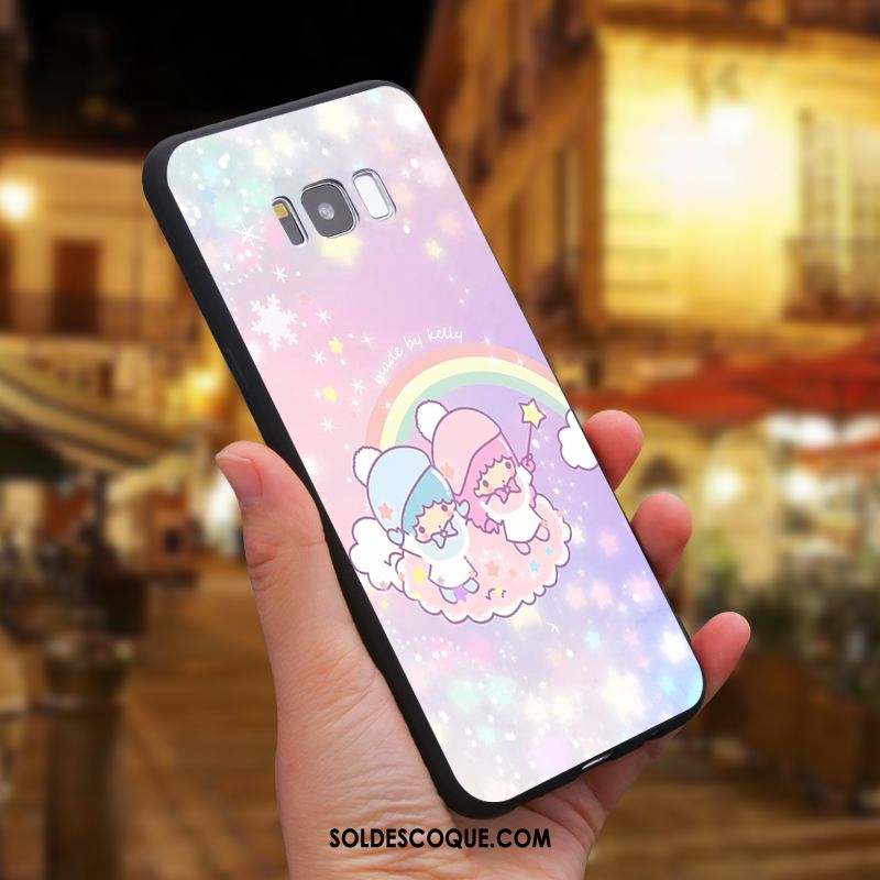 Coque Samsung Galaxy S8 Dessin Animé Étoile Téléphone Portable Rose Silicone Pas Cher