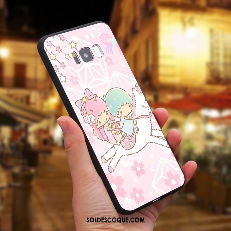 Coque Samsung Galaxy S8 Dessin Animé Étoile Téléphone Portable Rose Silicone Pas Cher