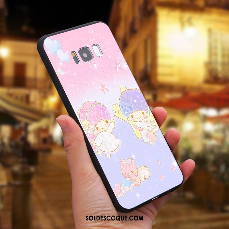 Coque Samsung Galaxy S8 Dessin Animé Étoile Téléphone Portable Rose Silicone Pas Cher