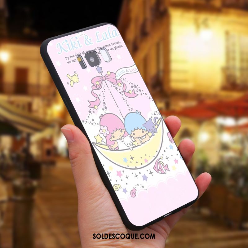 Coque Samsung Galaxy S8 Dessin Animé Étoile Téléphone Portable Rose Silicone Pas Cher