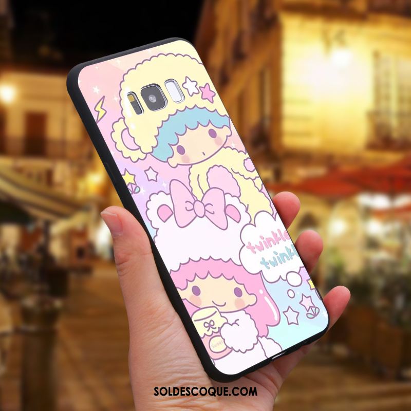 Coque Samsung Galaxy S8 Dessin Animé Étoile Téléphone Portable Rose Silicone Pas Cher