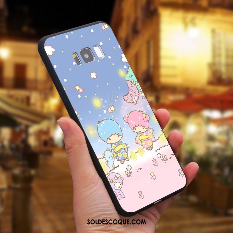 Coque Samsung Galaxy S8 Dessin Animé Étoile Téléphone Portable Rose Silicone Pas Cher