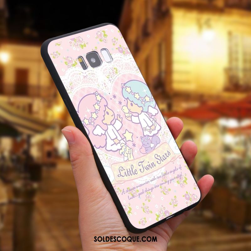 Coque Samsung Galaxy S8 Dessin Animé Étoile Téléphone Portable Rose Silicone Pas Cher