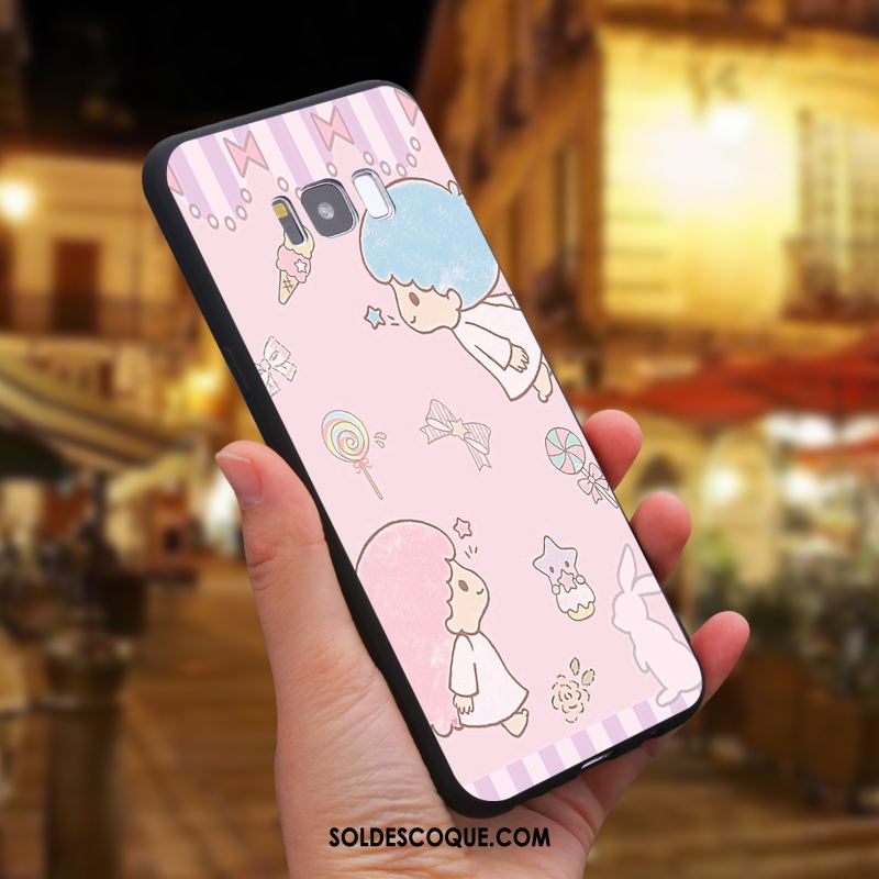 Coque Samsung Galaxy S8 Dessin Animé Étoile Téléphone Portable Rose Silicone Pas Cher