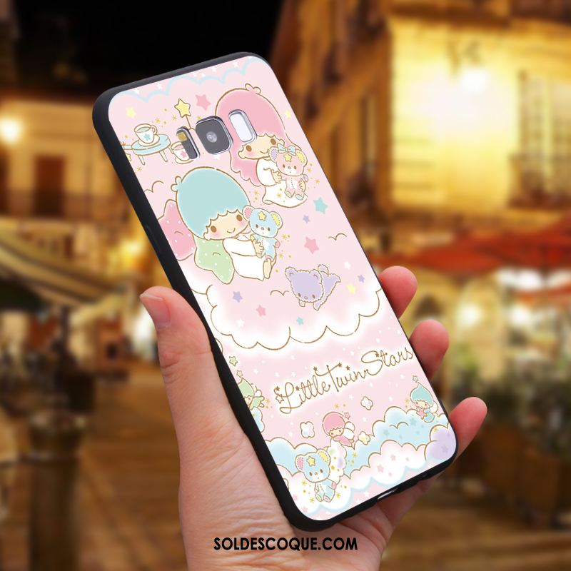 Coque Samsung Galaxy S8 Dessin Animé Étoile Téléphone Portable Rose Silicone Pas Cher