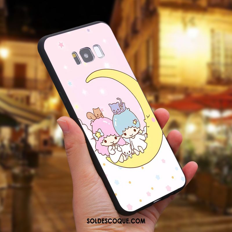 Coque Samsung Galaxy S8 Dessin Animé Étoile Téléphone Portable Rose Silicone Pas Cher